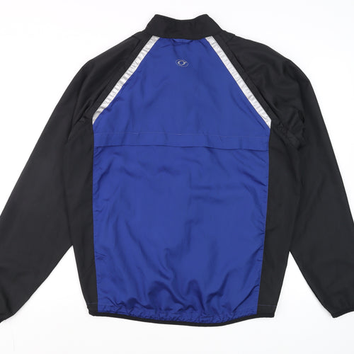 Dare2b Women's Blue and Black Long Sleeve Zip Cycling Top Size M