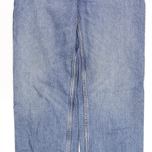 Weekday Men's Blue 26/32 Straight High Rise Denim Jeans