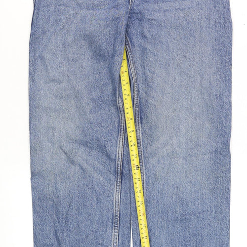 Weekday Men's Blue 26/32 Straight High Rise Denim Jeans