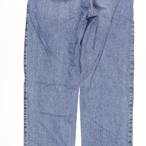 Weekday Men's Blue 26/32 Straight High Rise Denim Jeans