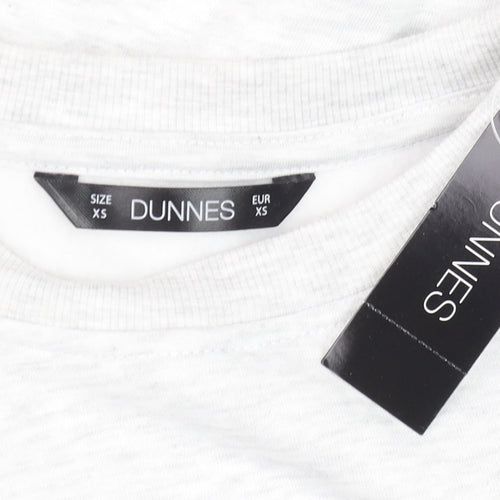 Dunnes Unisex Grey NY Graphic Sweatshirt XS Regular Fit