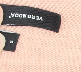 Vero Moda Women’s Pink Wrap V-Neck Long Sleeve Jumper Size S