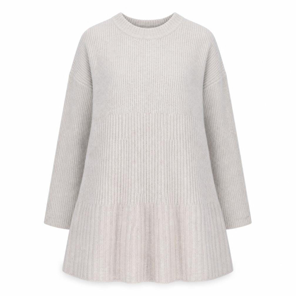 Very Women Beige Size 12 Jumper Dress Long Sleeve Knitwear