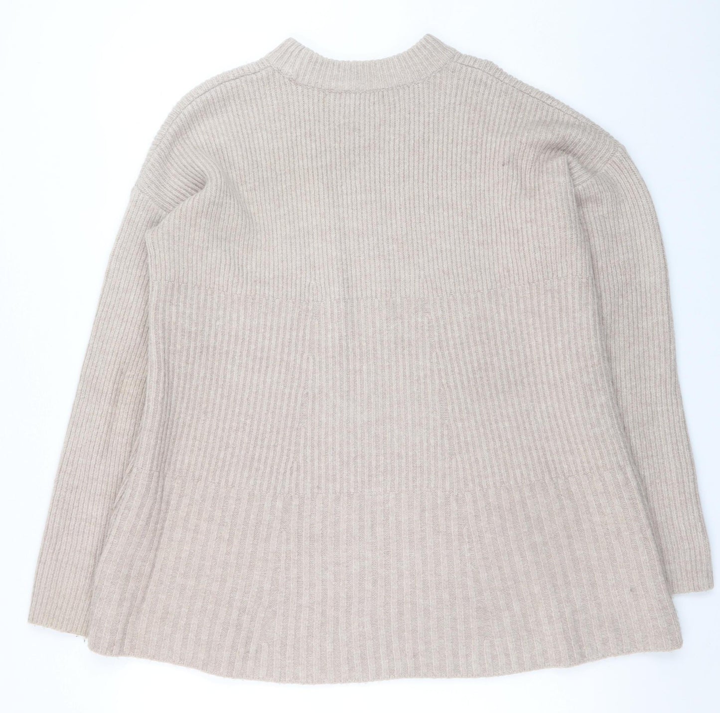 Very Women Beige Size 12 Jumper Dress Long Sleeve Knitwear