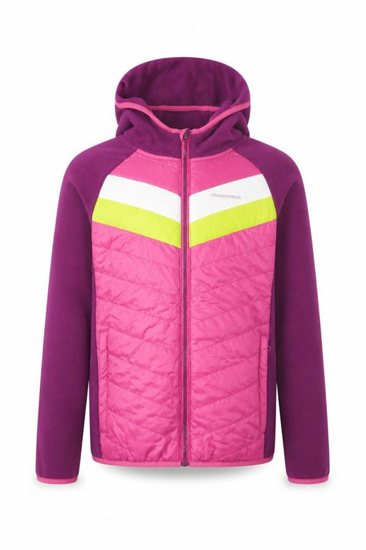 Craghoppers Girls Pink Hooded Quilted Puffer Jacket Age 13 EU 158
