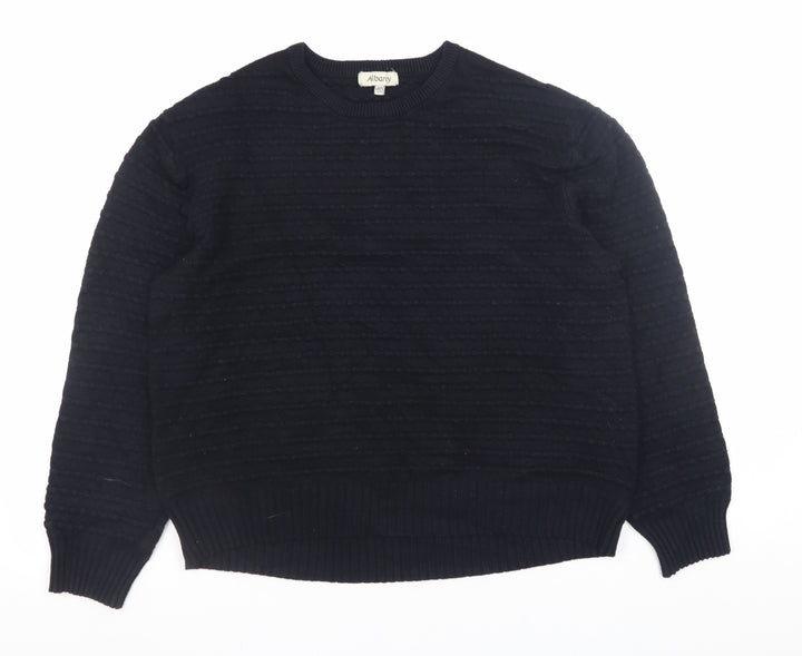 Albaray Women's Black Crew Neck Knit Jumper Size 10