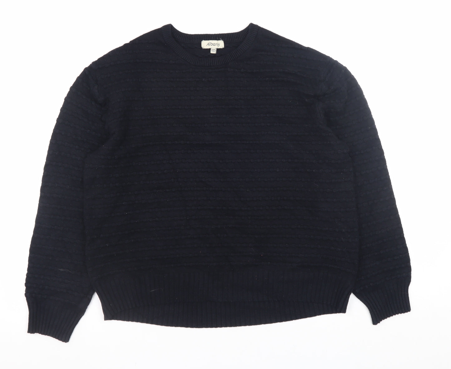 Albaray Women's Black Crew Neck Knit Jumper Size 10