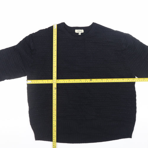 Albaray Women's Black Crew Neck Knit Jumper Size 10