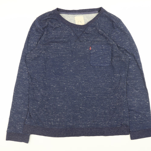 Levi's Men's Blue Crew Neck Sweatshirt XL Long Sleeve Pullover