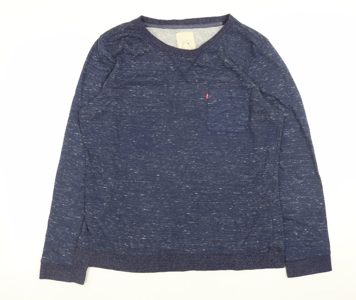Levi's Men's Blue Crew Neck Sweatshirt XL Long Sleeve Pullover