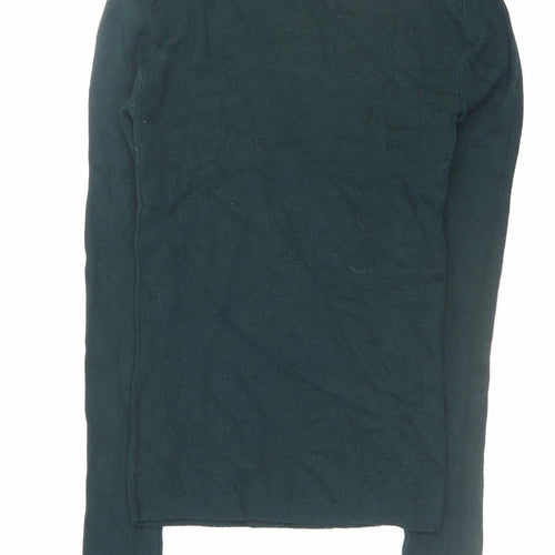 Primark Women's Green Roll Neck Slim Fit Jumper 2XS
