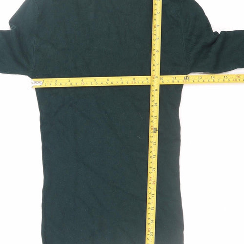 Primark Women's Green Roll Neck Slim Fit Jumper 2XS