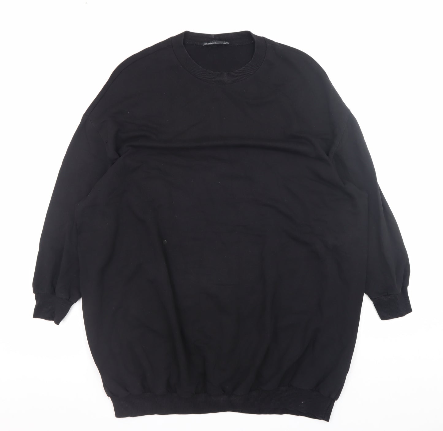 ASOS Design Women Black Size 8 Petite Crew Neck Pullover Sweatshirt