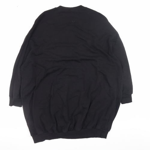 ASOS Design Women Black Size 8 Petite Crew Neck Pullover Sweatshirt