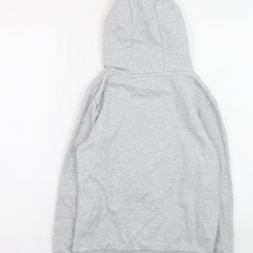 Dunnes Stores Boys Grey FEARLESS Graphic Pullover Hoodie 10-11 Years