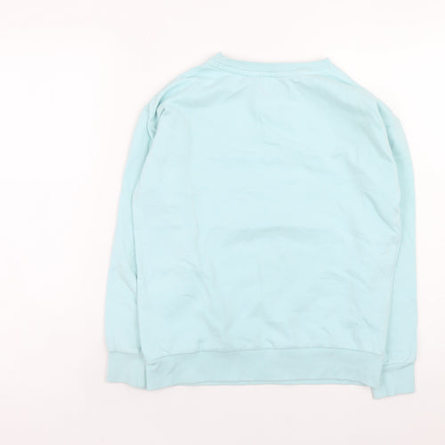 Disney Stitch Girls Blue Christmas Pullover Sweatshirt 10-11 Years Primark