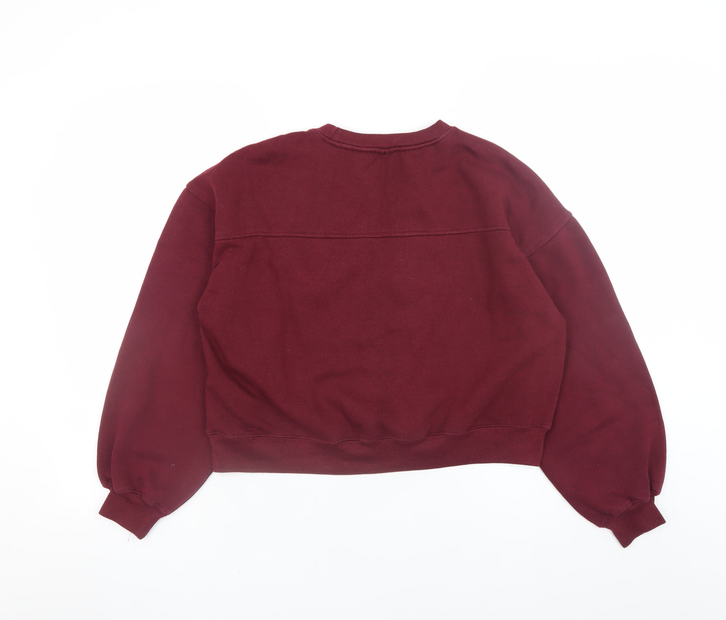 Zara Teens Burgundy Iconic Days Graphic Pullover Sweatshirt Size 13-14