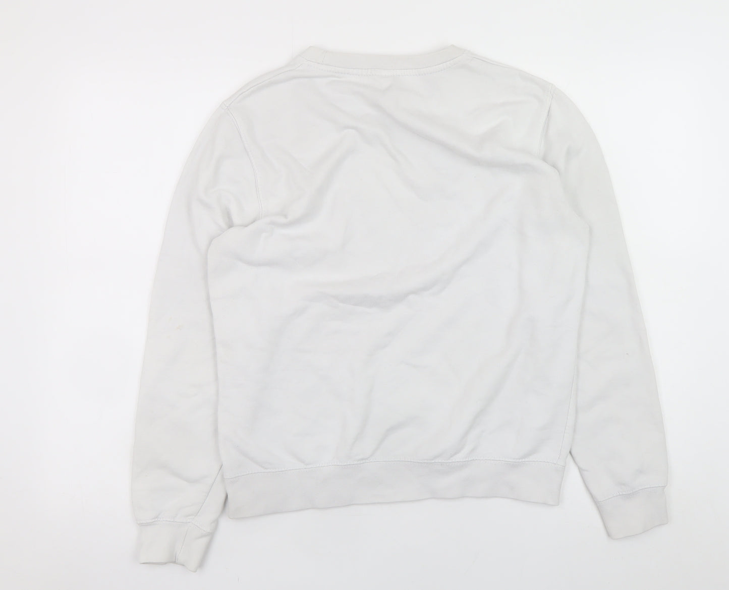 JustHoods AWDIS Womens White XS Pullover Sweatshirt Surf Graphic