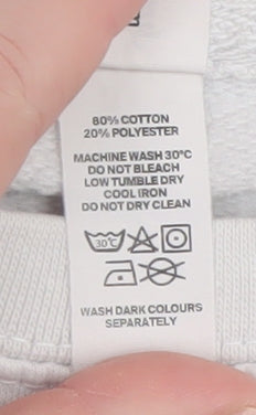 JustHoods AWDIS Womens White XS Pullover Sweatshirt Surf Graphic