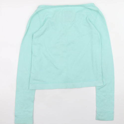 Gilly Hicks Women’s Blue XS Pullover Glitter Logo Sweatshirt