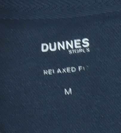 Dunnes Stores Men’s Blue 1/2 Zip Pullover Sweatshirt M Relaxed Fit