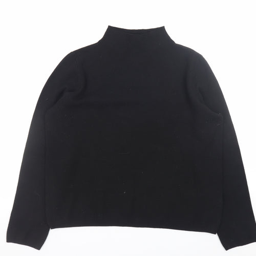 Esmara Women's Black Mock Neck Long Sleeve Knit Jumper Size 14
