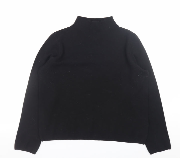 Esmara Women's Black Mock Neck Long Sleeve Knit Jumper Size 14