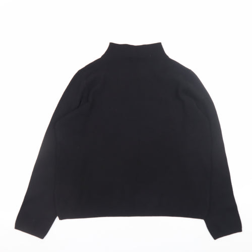 Esmara Women's Black Mock Neck Long Sleeve Knit Jumper Size 14