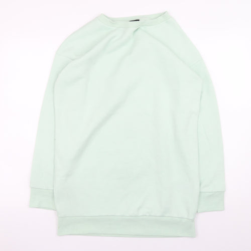 Dorothy Perkins Women Green Size 8 Long Sleeve T-Shirt Dress