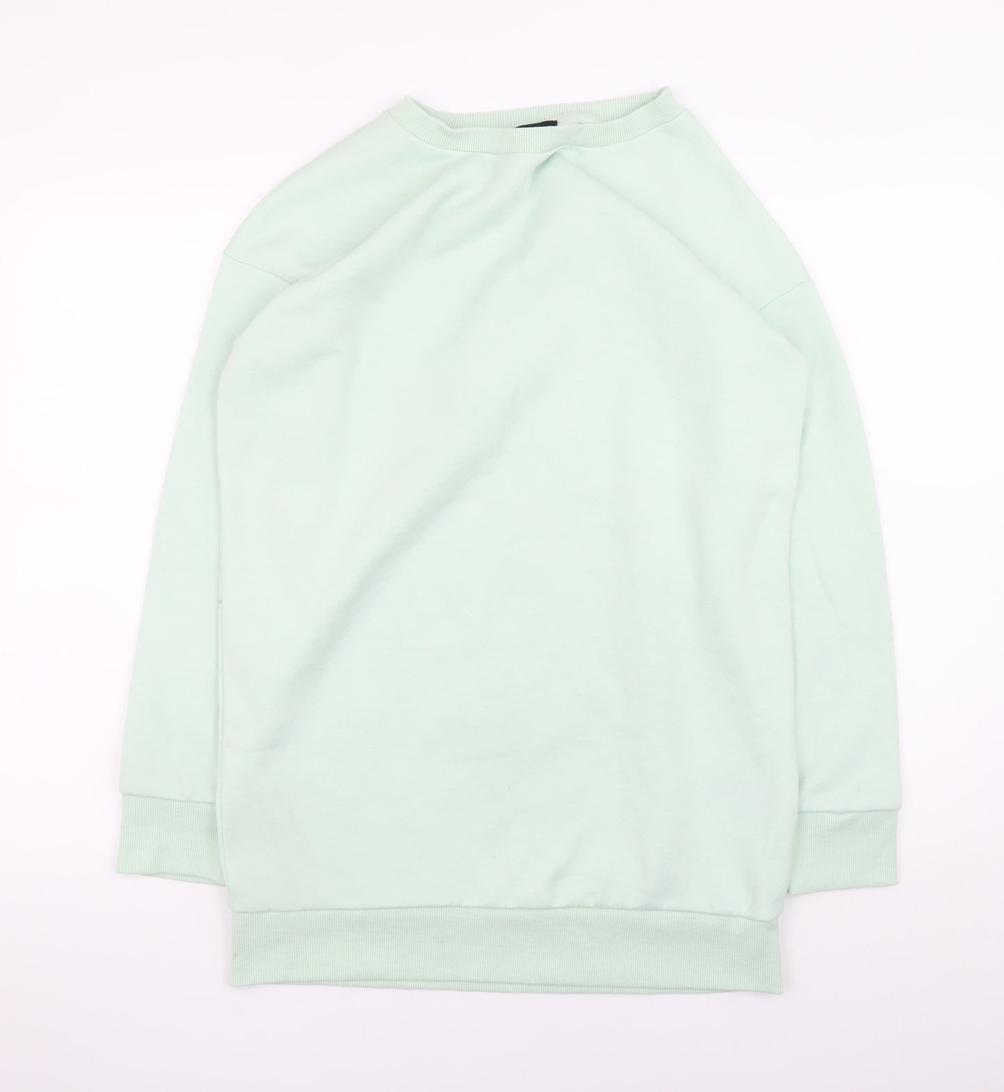 Dorothy Perkins Women Green Size 8 Long Sleeve T-Shirt Dress