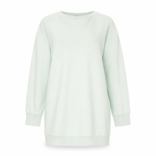 Front view of Dorothy Perkins Women Green, size 8, Long Sleeve T-Shirt Dress
