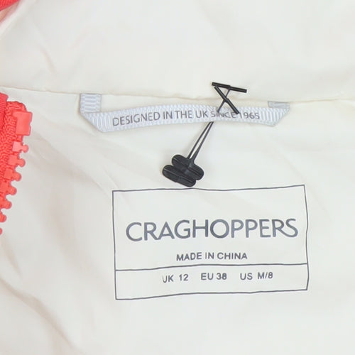 Craghoppers Red Hooded Lightweight Puffer Jacket Unisex M Regular Fit