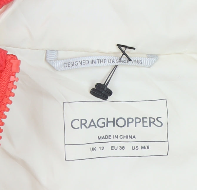 Craghoppers Red Hooded Lightweight Puffer Jacket Unisex M Regular Fit