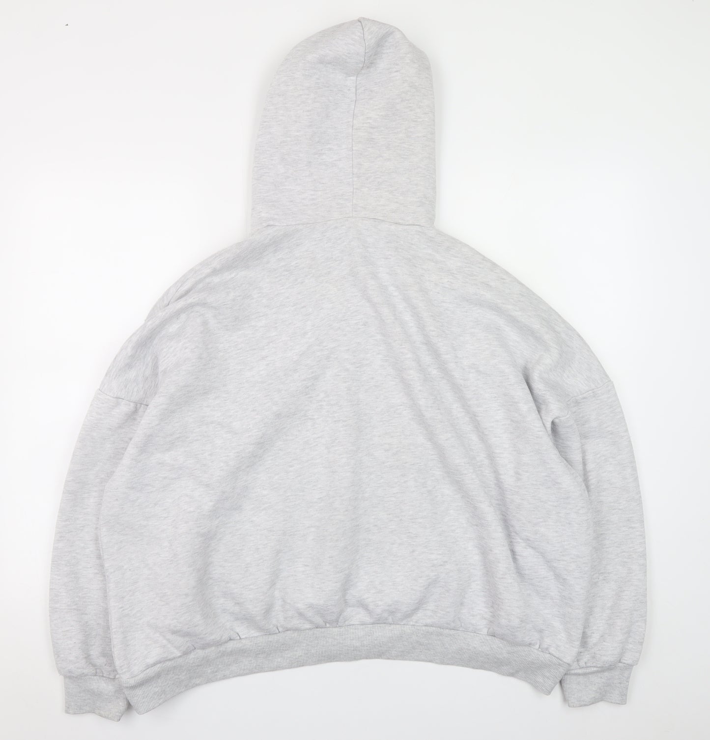 Boohoo Women’s Grey Pullover Hoodie XL Cotton Blend Casual