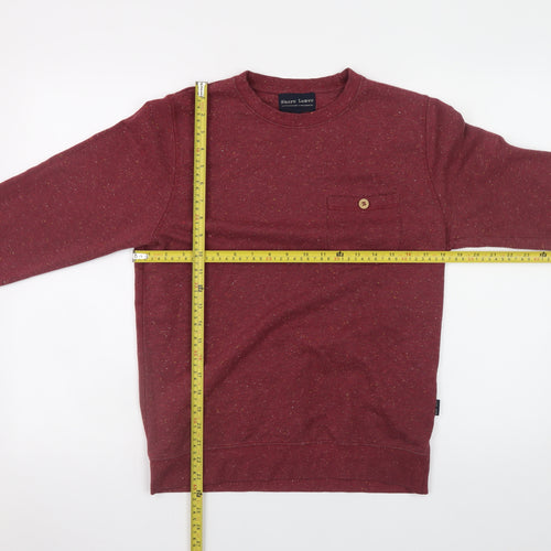 Shore Leave Men's Red Crew Neck Cotton Blend Sweatshirt Size S