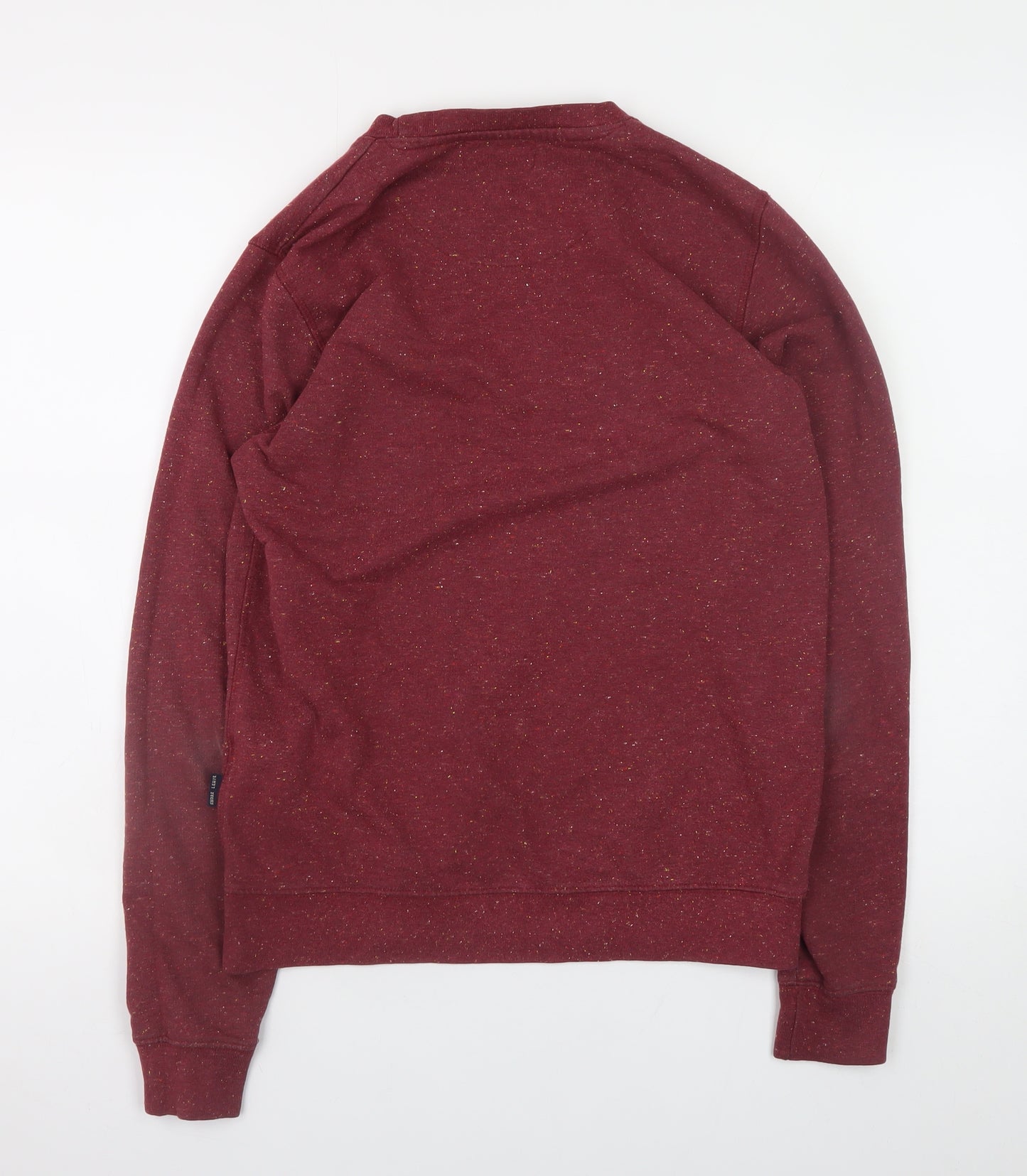 Shore Leave Men's Red Crew Neck Cotton Blend Sweatshirt Size S