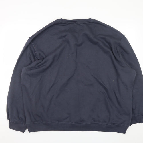 Threadbare Women Navy Christmas Coral Embroidered Sweatshirt UK 24