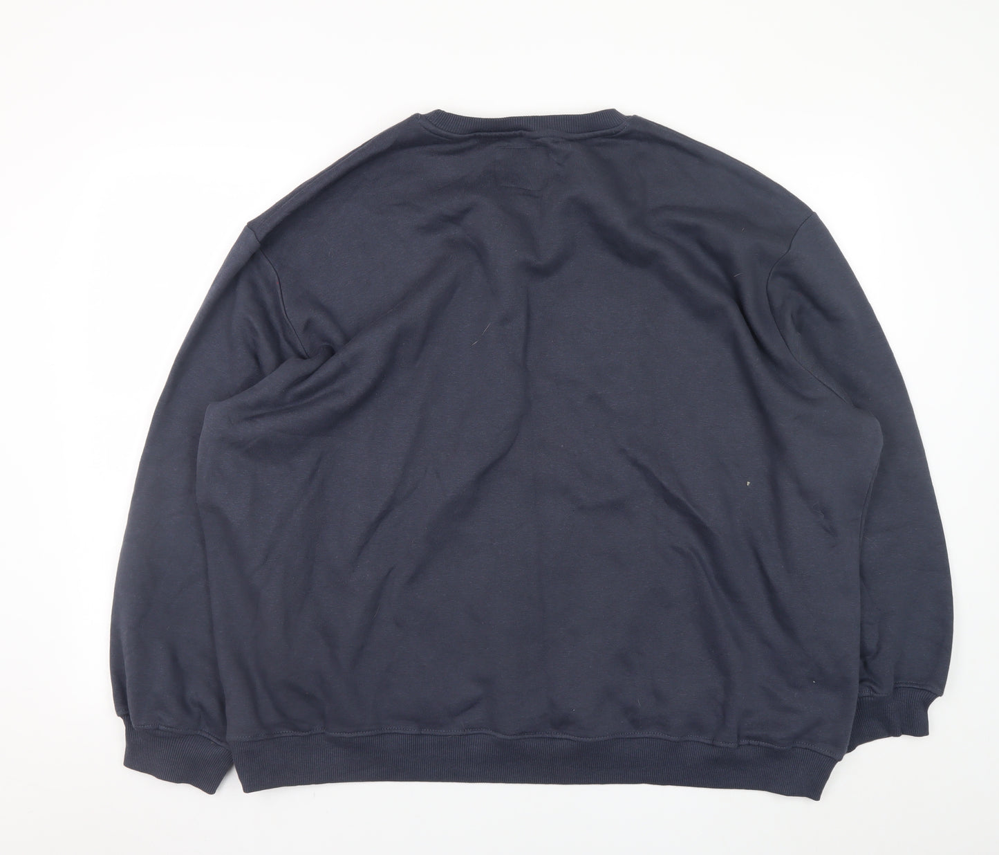 Threadbare Women Navy Christmas Coral Embroidered Sweatshirt UK 24