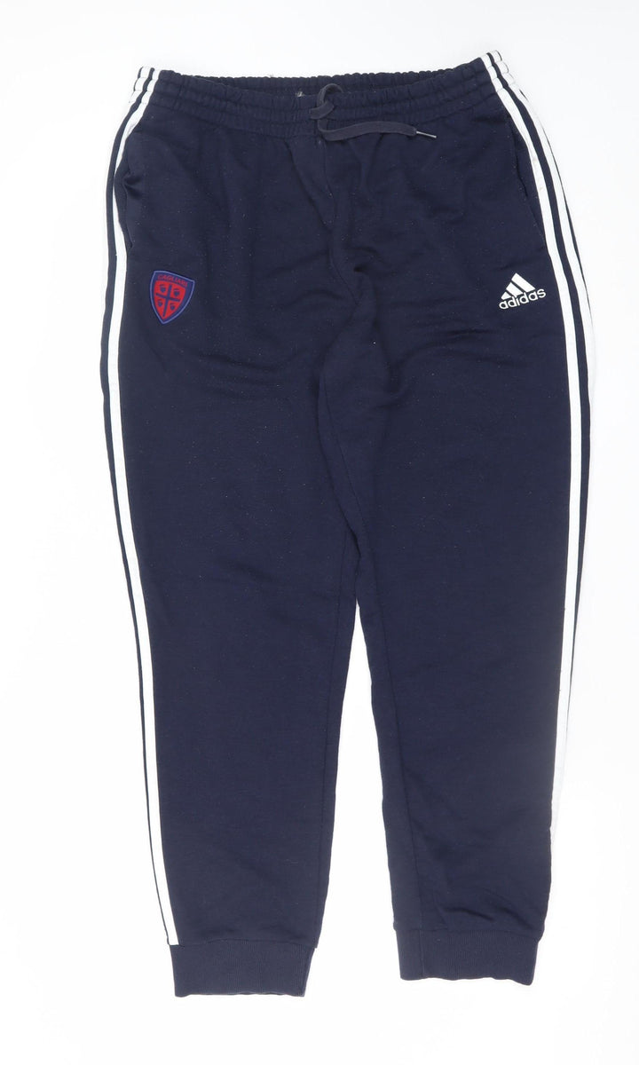 Adidas Women Navy Blue XL Jogger Sweatpants Athletic Style