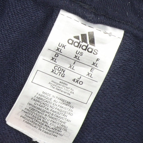 Adidas Women Navy Blue XL Jogger Sweatpants Athletic Style
