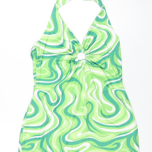 Pink Vanilla Women’s Green Halter Bodycon Dress Size 12
