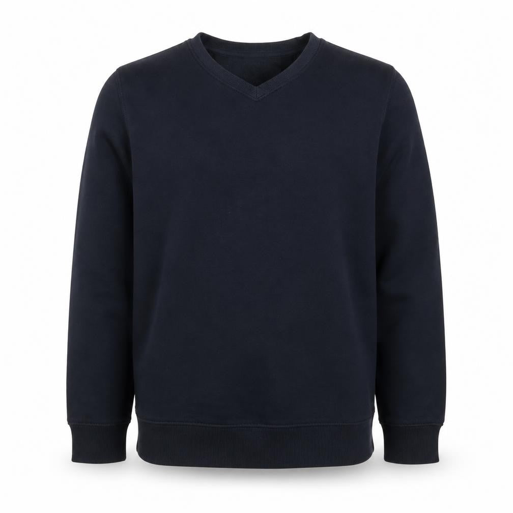 Dunnes Stores Boys Navy V-Neck Sweatshirt 11-12 Years Cotton Blend