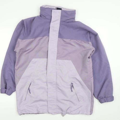 Cotton Traders Women Purple S Jacket Waterproof Hooded Polyester