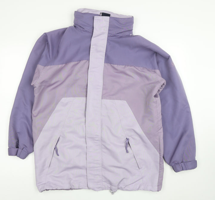 Cotton Traders Women Purple S Jacket Waterproof Hooded Polyester