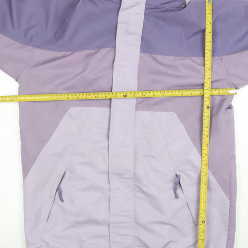 Cotton Traders Women Purple S Jacket Waterproof Hooded Polyester
