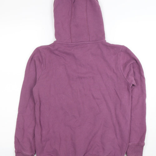 Next Girls Purple Full Zip Hoodie Age 14 Years Cotton Blend Hooded Sweatshirt