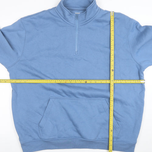 Dunnes Stores Men’s Blue 2XL 1/2 Zip Sweatshirt