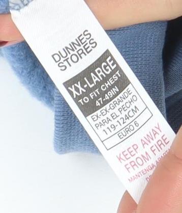 Dunnes Stores Men’s Blue 2XL 1/2 Zip Sweatshirt