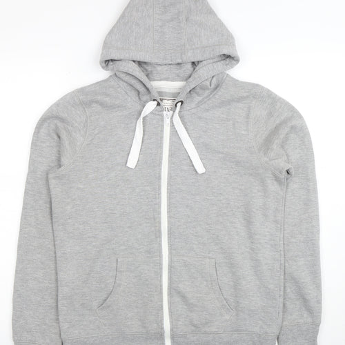 Vintage Edition Women's Grey Full Zip Hoodie Size 12