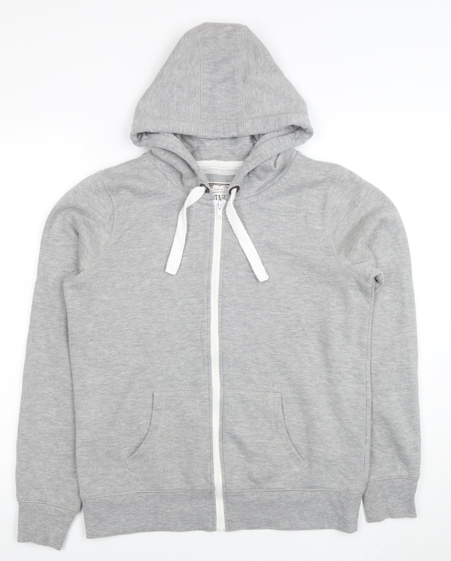 Vintage Edition Women's Grey Full Zip Hoodie Size 12